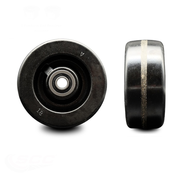 SCC - 6" Phenolic Wheel Only w/Ball Bearing - 1/2" Bore - 1200 lbs Capacity